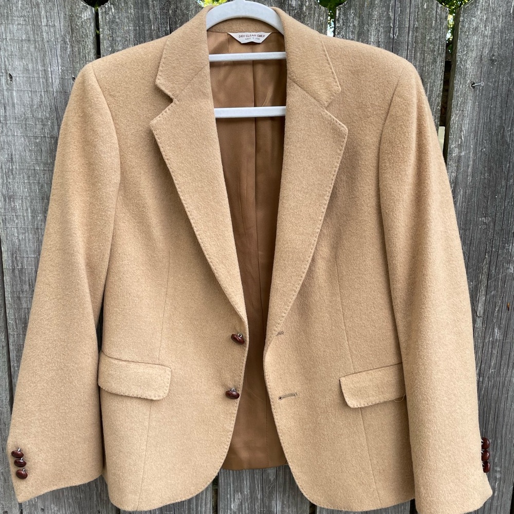 Vintage 100% Camel Hair Women's Blazer